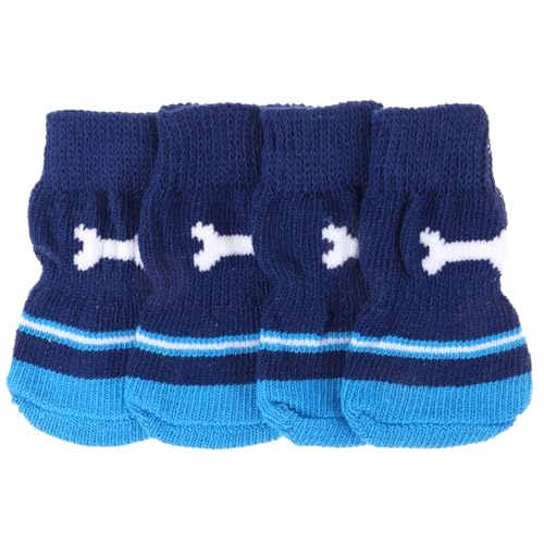 BELLIFFY 2 Paar Nicht- Hund Socken Pfoten Schutz Atmungsaktive Baumwolle Haustier Socken für Pudel BELLIFFY 2 Paar Nicht- Hund Socken Pfoten Schutz Atmungsaktive Baumwolle Haustier Socken für Pudel von BELLIFFY