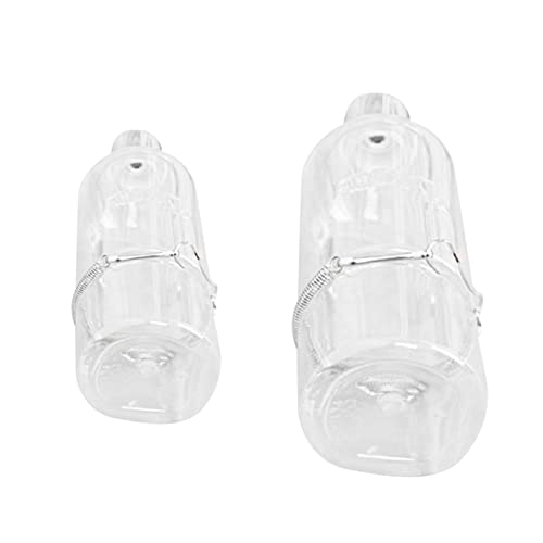 BELLIFFY Haustier-trinkflasche Aus Kunststoff Mit Haken Auslaufsicher Für Papageien Eichhörnchen Kaninchen Chinchillas Meerschweinchen Hamster von BELLIFFY