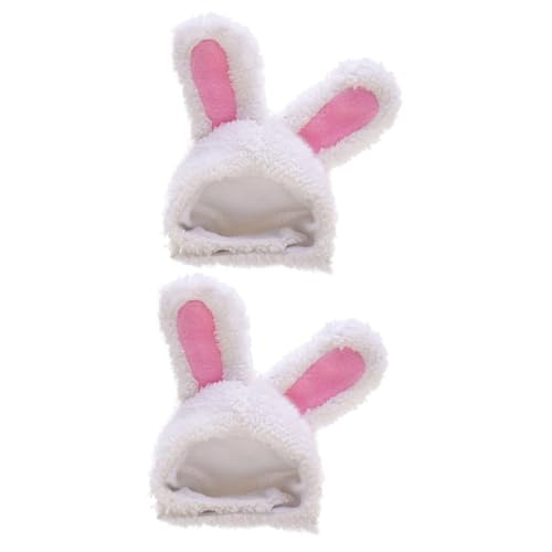 BELLIFFY 2 STK Hut mit Hasenohren tiermütze Kuscheltier süß Tierkleidung Katzenohren Hut Katzenhut Hunde Haustiere Kopfbedeckungen Haustier Verkleidet Hut Katzenkopfbedeckung Polyester Weiß BELLIFFY 2 STK Hut mit Hasenohren tiermütze Kuscheltier süß Tierkleidung Katzenohren Hut Katzenhut Hunde Haustiere Kopfbedeckungen Haustier Verkleidet Hut Katzenkopfbedeckung Polyester Weiß von BELLIFFY