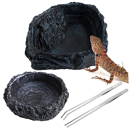 BELLIFFY Reptilien-wassernapf Aus Harz Robust Kein Auslaufen Für Schildkröten Eidechsen Glatte Oberfläche Leicht Zu Reinigen Hoher Rand Simulierte Felsoptik BELLIFFY Reptilien-wassernapf Aus Harz Robust Kein Auslaufen Für Schildkröten Eidechsen Glatte Oberfläche Leicht Zu Reinigen Hoher Rand Simulierte Felsoptik von BELLIFFY