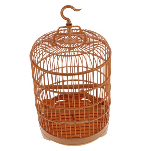 BELLIFFY 2 Sets Papageien-vogelkäfig Kunststoff Groß Rund Haustierkäfig Für Sittiche Wellensittiche Nymphensittiche Zubehör-Set Einfache Montage von BELLIFFY