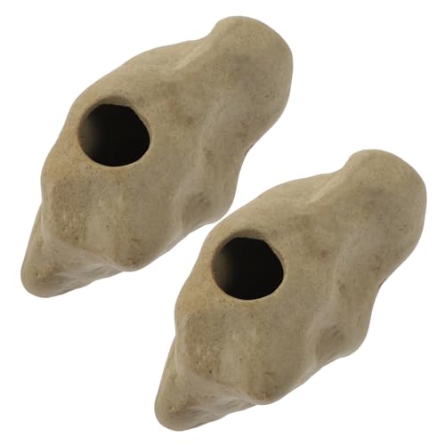 BELLIFFY Wasserpflanzen-topfhalter-Set 2-teilig Keramik-pflanzgefäß für Die Aquarium-Dekoration BELLIFFY Wasserpflanzen-topfhalter-Set 2-teilig Keramik-pflanzgefäß für Die Aquarium-Dekoration von BELLIFFY