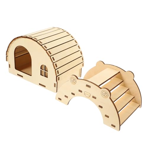 BELLIFFY DIY Hamsterversteck Aus Holz Brücke Für Kleintiere Wie Hamster Und Chinchillas Spielzeug Zum Klettern Und Verstecken BELLIFFY DIY Hamsterversteck Aus Holz Brücke Für Kleintiere Wie Hamster Und Chinchillas Spielzeug Zum Klettern Und Verstecken von BELLIFFY