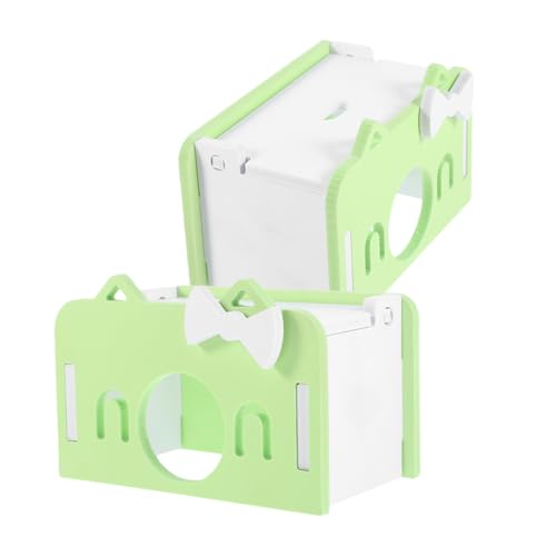 BELLIFFY 2 Stück Hamsterhaus versteck Kleintier hütte aus Stabilem Material für Hamster Meerschweinchen Chinchilla Eichhörnchen Versteck zum Klettern Schlafen und Verstecken BELLIFFY 2 Stück Hamsterhaus versteck Kleintier hütte aus Stabilem Material für Hamster Meerschweinchen Chinchilla Eichhörnchen Versteck zum Klettern Schlafen und Verstecken von BELLIFFY