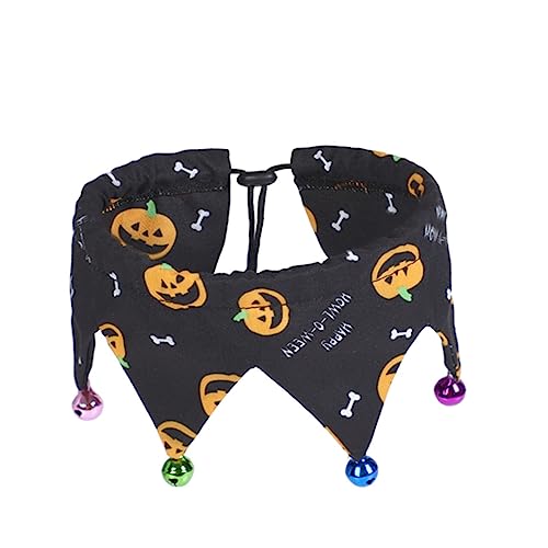 BELLIFFY 2stücke Hundehalsband Aus Polyester Für Haustiere Verstellbar Mit Halloween-glöckchen Geeignet Für Hunde Und Katzen Halsumfang Für Feiertage Und Anlässe von BELLIFFY