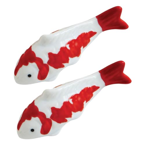 BELLIFFY 2 Stück Teiliges Aquarium Deko Fische Schwimmende Keramik Fischfiguren Langlebige Fisch Tank Dekoration Lebendige Unterwasserlandschaft Geeignet für Aquarium Liebhaber und von BELLIFFY