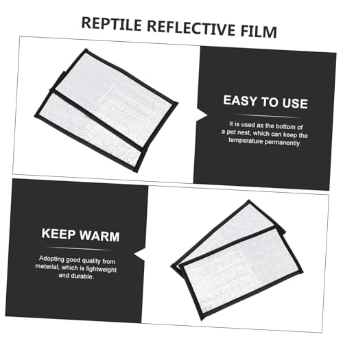 BELLIFFY 2 Stück Teiliges Reptilien Heizkissen Reflektionsfolie und Isolationsmatte Wärmespendend für Terrarien Geeignet für Eidechsen Schildkröten und Andere Kriechtiere BELLIFFY 2 Stück Teiliges Reptilien Heizkissen Reflektionsfolie und Isolationsmatte Wärmespendend für Terrarien Geeignet für Eidechsen Schildkröten und Andere Kriechtiere von BELLIFFY