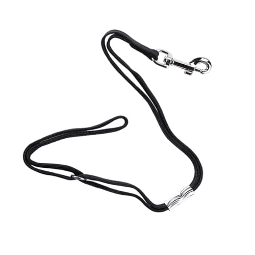 BELLIFFY 2 Stück Teiliges Stabile Pet Noose Loop Hundepflege Hängeseilhalterung mit Rundem Verschluss Verstellbare Hundebindeschlaufe für Sicheres Fixieren Grooming-tischen Schwarz von BELLIFFY