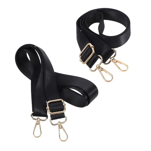 BELLIFFY 2 Stück Beingurte Für Pferdedeckenlaken Dehnbarer Ersatz-bauchgurt Mit Drehbaren Druckknöpfen Und Schlaufenende Schwarz von BELLIFFY