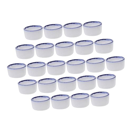 BELLIFFY 24Stücke Mini Wasserschalen für Reptilien Langlebig und Bruchsicher für Skorpione Spinnen Eidechsen und Futter und Wasserbecken für Terrarien von BELLIFFY