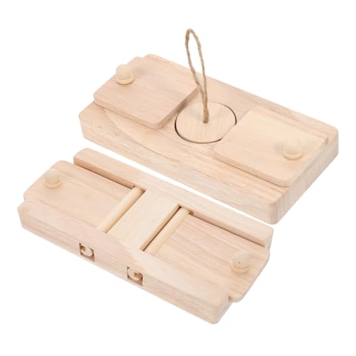 BELLIFFY Holz Chinchilla Futtersuche Spielzeug Set Kompakte Leckereien Für Hamster Papagei Versorgung Haushalt Haustier Interaktives Spielzeug von BELLIFFY