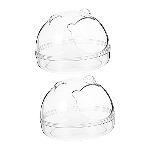 BELLIFFY 2St Hamsterbad Hamster sandbad Hamster-Sandbad Hamster-Eck-Toilettenablage Hamsterbehälter für den Haushalt Badesand Sandbad für Hamster Badewanne für Hamster Plastik Transparent BELLIFFY 2St Hamsterbad Hamster sandbad Hamster-Sandbad Hamster-Eck-Toilettenablage Hamsterbehälter für den Haushalt Badesand Sandbad für Hamster Badewanne für Hamster Plastik Transparent von BELLIFFY
