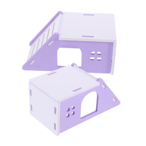 BELLIFFY 2 Stück Hamsterhäuser Mit Rampe Labyrinth Spielzeug Für Kleintiere Zum Verstecken Und Ausruhen BELLIFFY 2 Stück Hamsterhäuser Mit Rampe Labyrinth Spielzeug Für Kleintiere Zum Verstecken Und Ausruhen von BELLIFFY