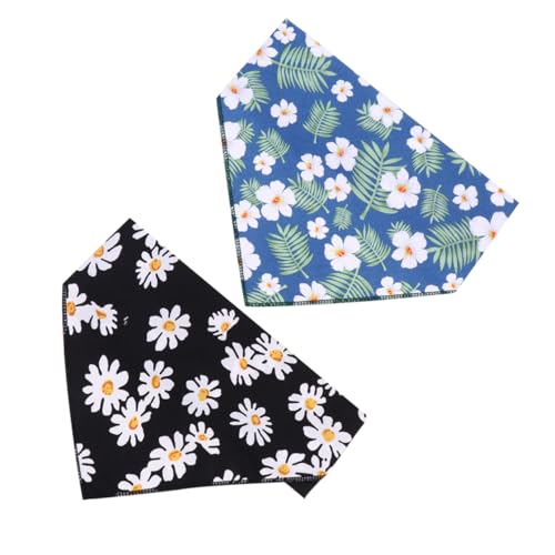 BELLIFFY Hunde-speichel-lätzchen Haustier-schal Haustier-Bandana Haustier-Halsband Dekoration Für Hundepartys Sulies Baumwollmaterial Bequem Verstellbare Größe von BELLIFFY
