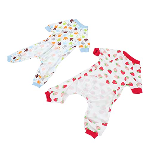 BELLIFFY 2-teiliger Hunde-Schlafanzug Haustier-Overall Welpen-Freizeitkleidung Nachtwäsche Hautfreundlich Schickes Design Warm Für Outdoor-aktivitäten BELLIFFY 2-teiliger Hunde-Schlafanzug Haustier-Overall Welpen-Freizeitkleidung Nachtwäsche Hautfreundlich Schickes Design Warm Für Outdoor-aktivitäten von BELLIFFY