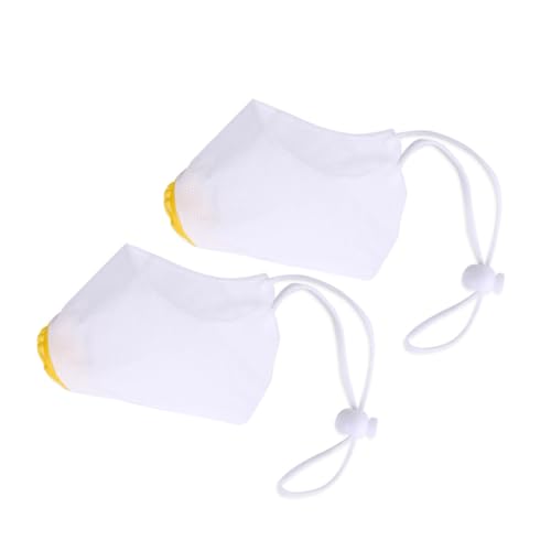 BELLIFFY 2stücke Pack Atmungsaktive Gesichts-Masken Für Hunde Haustiermasken Mit Filterabdeckung Weiß Antibeschlagend Und Sicher von BELLIFFY