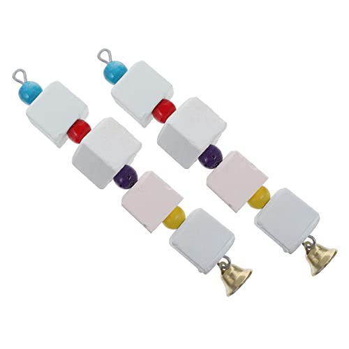 BELLIFFY Vogelspielzeug für Papageien 2 Stück Kauspielzeug für Papageien Mineralblock für Papageienschnabel Vogel-Hängespielzeug BELLIFFY Vogelspielzeug für Papageien 2 Stück Kauspielzeug für Papageien Mineralblock für Papageienschnabel Vogel-Hängespielzeug von BELLIFFY