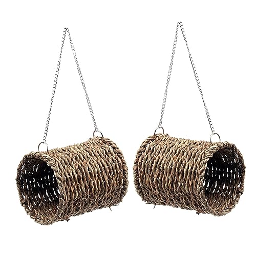 BELLIFFY 2stücke Hängematten Für Kleine Haustiere Kuschelnest Natürlichem Material Für Hamster Ratten Meerschweinchen Und Gemütlicher Schlafplatz Und Spielbereich Für Ihre BELLIFFY 2stücke Hängematten Für Kleine Haustiere Kuschelnest Natürlichem Material Für Hamster Ratten Meerschweinchen Und Gemütlicher Schlafplatz Und Spielbereich Für Ihre von BELLIFFY