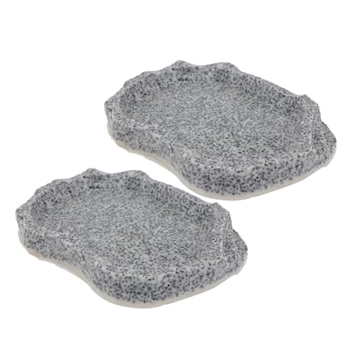 BELLIFFY Wassernapf-Badewanne für Chamäleons Geckos Eidechsen Reptilien große Größe Harzmaterial rutschfestes Design für einfaches Füttern BELLIFFY Wassernapf-Badewanne für Chamäleons Geckos Eidechsen Reptilien große Größe Harzmaterial rutschfestes Design für einfaches Füttern von BELLIFFY
