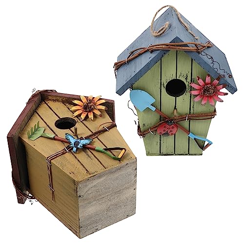 BELLIFFY Exquisite Handwerkskunst Holz Vogel Nisthaus für Outdoor Garten Decor BELLIFFY Exquisite Handwerkskunst Holz Vogel Nisthaus für Outdoor Garten Decor von BELLIFFY