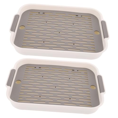 BELLIFFY Hamsterkäfig-Toilette 2 Stück Meerschweinchen-wurfkoffer Kunststoff Haustiertöpfchen Kleintiertoilette Für Zuhause von BELLIFFY