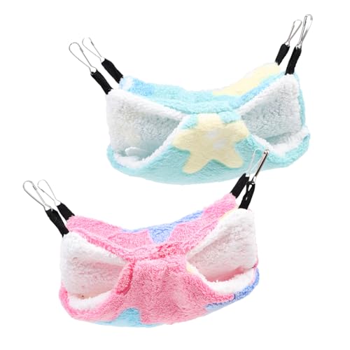 BELLIFFY 2stücke Hamster-hängematten Bequeme Schlafplätze Für Kleine Tiere Atmungsaktives Design Für Hamster Und Eichhörnchen Farbenfroh BELLIFFY 2stücke Hamster-hängematten Bequeme Schlafplätze Für Kleine Tiere Atmungsaktives Design Für Hamster Und Eichhörnchen Farbenfroh von BELLIFFY