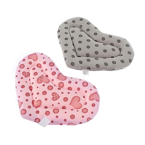 BELLIFFY 2stücke Warmes Hamster Nest Pad Faltbare Schlafmatte Für Kleintiere Geeignet Für Hamster Meerschweinchen Und Zuckerglider Aus Hochwertiger Rosa Herz Und Graue Punkte BELLIFFY 2stücke Warmes Hamster Nest Pad Faltbare Schlafmatte Für Kleintiere Geeignet Für Hamster Meerschweinchen Und Zuckerglider Aus Hochwertiger Rosa Herz Und Graue Punkte von BELLIFFY