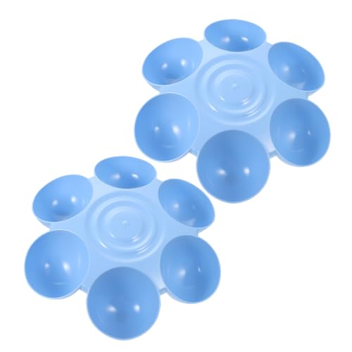 BELLIFFY 2-teiliges Hundenapf-Set in Blumenform Futternapf für Katzen und Welpen Futterhalter für Tiernahrung Wassernäpfe für Den Innenbereich Aus Kunststoff für Schlampige von BELLIFFY