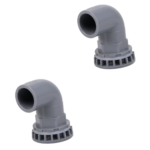BELLIFFY 2 Stücke PVC Anschlüsse Fisch Tank Ablauf Joint Wasser Versorgung Rohr Schwarz 20mm Innen Durchmesser-Fitting von BELLIFFY