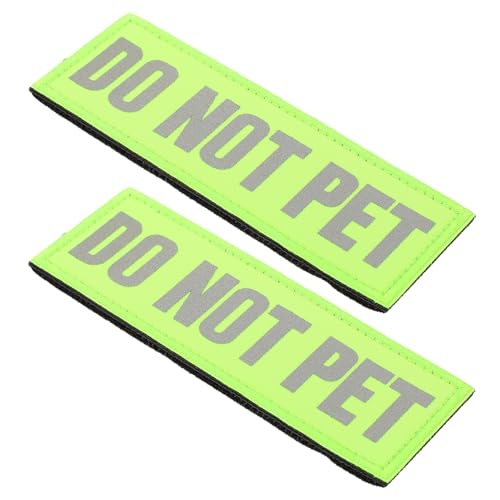 BELLIFFY 2stücke Reflektierende Diensthund-Patches Sicherheitsabzeichen Für Hundegeschirre Einfach Zu Erkennbare Aufnäher Für Haustiere Langlebiges Nylonmaterial Für Kleine Hunde von BELLIFFY