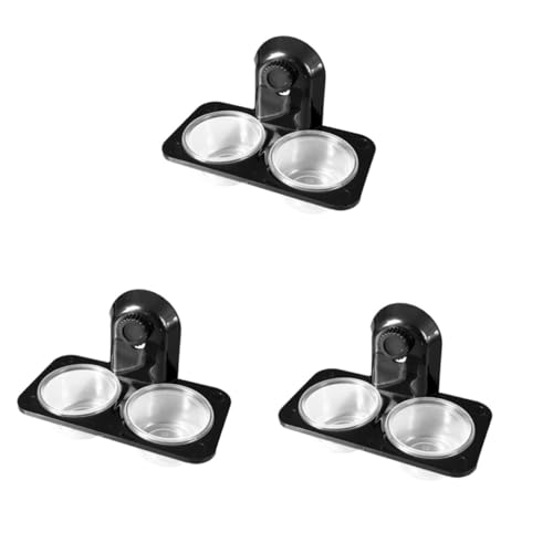 BELLIFFY 3stücke Pet Reptile Feeder Bowl Doppelter Futter Wassernapf Für Reptilien Stabiler Kunststoff Geeignet Für Terrarien Für Eidechsen Und Schildkröten Leicht Zu Reinigen von BELLIFFY