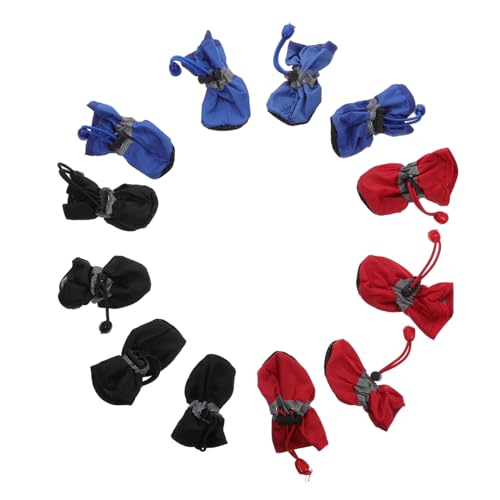 BELLIFFY Hundeschuhe Regenschuhe Für Haustiere Mit Riemen Zum Befestigen rutschfeste Sohle Geeignet Für Hunderegenschutz Langlebig Und Sicher von BELLIFFY