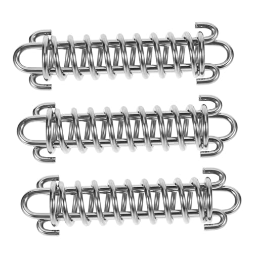 BELLIFFY 3 Stück Explosionssicheres Traktionsseilfeder Bungee-Leine Absorber Hundeleine Stoßdämpfende Hundeleine Verlängerung der Federspanner Hundetaste Rostfreier Silber BELLIFFY 3 Stück Explosionssicheres Traktionsseilfeder Bungee-Leine Absorber Hundeleine Stoßdämpfende Hundeleine Verlängerung der Federspanner Hundetaste Rostfreier Silber von BELLIFFY