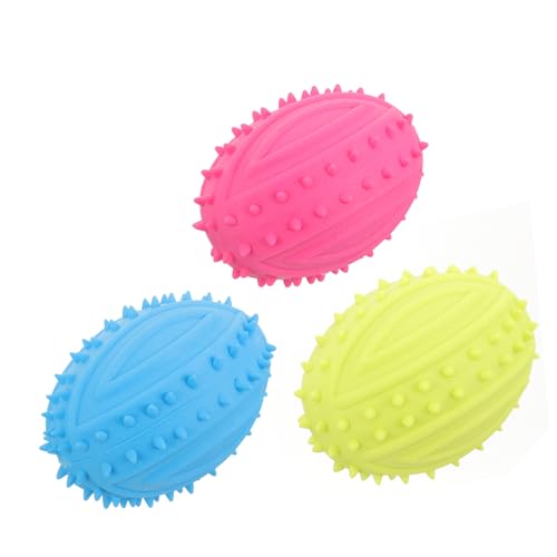 BELLIFFY Quietschendes Hundespielzeug-Set 3-teilig Kaubälle Für Hunde Interaktives Haustierspielzeug Für Mittelgroße Und Große Hunde Hundebeißspielzeug BELLIFFY Quietschendes Hundespielzeug-Set 3-teilig Kaubälle Für Hunde Interaktives Haustierspielzeug Für Mittelgroße Und Große Hunde Hundebeißspielzeug von BELLIFFY