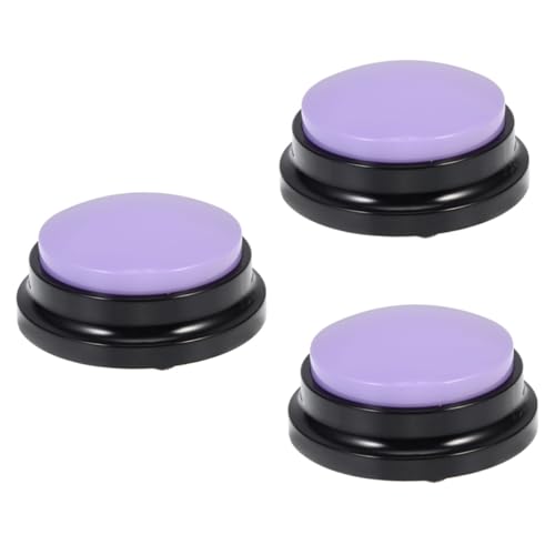 BELLIFFY 3 Stück Hunde Soundbox, Sprechknöpfe Für Hunde, Lustige Hundeknöpfe, Hundeknöpfe Für Kommunikationsstarter, Aufnahmeknopf Für Die Haustierkommunikation, Haustierknopf, Aufnehmbare von BELLIFFY