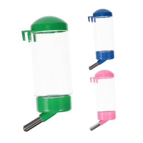 BELLIFFY 3 Stück Teiliges Hängendes Haustier wasserflaschen Automatische Wasserversorgung für Hamster Kaninchen und Kleine Haustiere Einfach zu Reinigen Befestigen von BELLIFFY