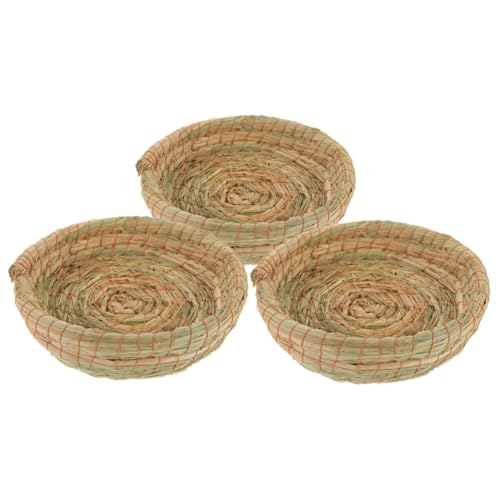 BELLIFFY Stroh-haustierbett Matte Gewebtes Nest Für Kleintiere Hamsternest Spielzeug Aus Stroh Schlafmatte Für Hamster Handgefertigt Komfortable Ruhematte BELLIFFY Stroh-haustierbett Matte Gewebtes Nest Für Kleintiere Hamsternest Spielzeug Aus Stroh Schlafmatte Für Hamster Handgefertigt Komfortable Ruhematte von BELLIFFY