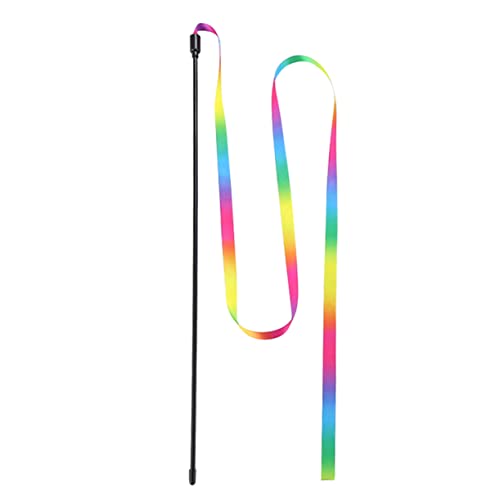 BELLIFFY Katzentraining 3 Teaser-spielzeuge Kätzchen-Teasing-Stick Interaktives Spiel für Katzen Buntes Regenbogen-Set BELLIFFY Katzentraining 3 Teaser-spielzeuge Kätzchen-Teasing-Stick Interaktives Spiel für Katzen Buntes Regenbogen-Set von BELLIFFY