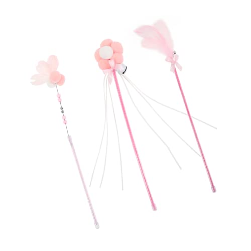 BELLIFFY 3St Katzen-Teaser Streichelstock für Haustiere Katzenstockspielzeug interaktives Spielzeug künstliche Federn zugumzug Katzenrutenspielzeug Katzenkätzchenspielzeug PVC Rohr Rosa BELLIFFY 3St Katzen-Teaser Streichelstock für Haustiere Katzenstockspielzeug interaktives Spielzeug künstliche Federn zugumzug Katzenrutenspielzeug Katzenkätzchenspielzeug PVC Rohr Rosa von BELLIFFY