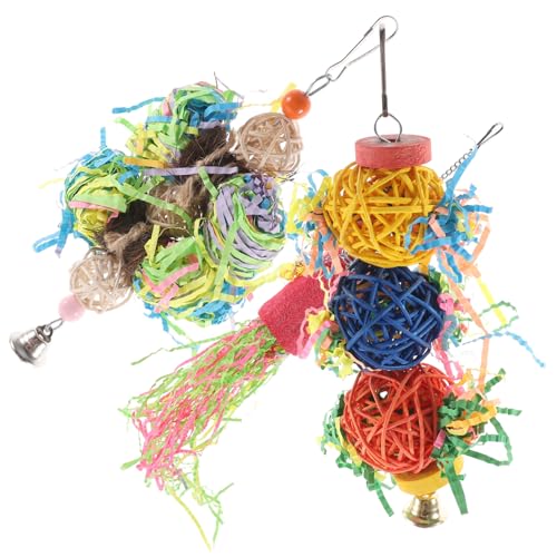 BELLIFFY Papagei Kauen Hängen Spielzeug 3 stücke Vogel Papageien Kauen Spielzeug für Vogel Käfig Decor Spaß BELLIFFY Papagei Kauen Hängen Spielzeug 3 stücke Vogel Papageien Kauen Spielzeug für Vogel Käfig Decor Spaß von BELLIFFY