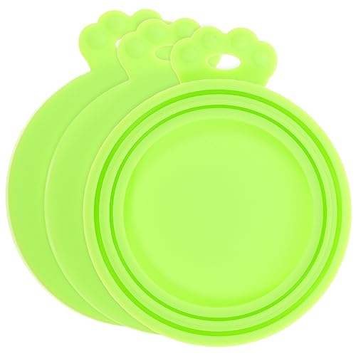 BELLIFFY 3St Silikondeckel für Dosen to go Dosendeckel lebensmittelversiegelter Deckel Haustier Hundefutter kann Deckel abdecken Dosendeckel für Konserven Kieselgel Light Green von BELLIFFY