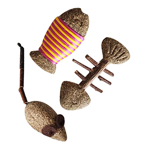 BELLIFFY Zubehör Katzenminze Fisch Rattenform Spielzeug Katzenzahnreinigungsstab Interaktives Katzenminze-Spielzeug BELLIFFY Zubehör Katzenminze Fisch Rattenform Spielzeug Katzenzahnreinigungsstab Interaktives Katzenminze-Spielzeug von BELLIFFY