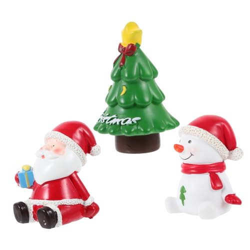 BELLIFFY Mini-Weihnachtsbaum Aus Kunstharz Für Aquarium Weihnachtsdekor Miniatur Ornament Mikro-Landschaft Dekoration Winterfigur von BELLIFFY