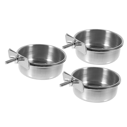 BELLIFFY 3st Papageienfutterbecher Vogelfütterer Vogel Mahlen Barsch Vogelnäpfe Für Käfig Futterspender Für Haustiere Schüssel Für Papageienkäfig Papageien-fütterungsbecher Rostfreier Stahl BELLIFFY 3st Papageienfutterbecher Vogelfütterer Vogel Mahlen Barsch Vogelnäpfe Für Käfig Futterspender Für Haustiere Schüssel Für Papageienkäfig Papageien-fütterungsbecher Rostfreier Stahl von BELLIFFY