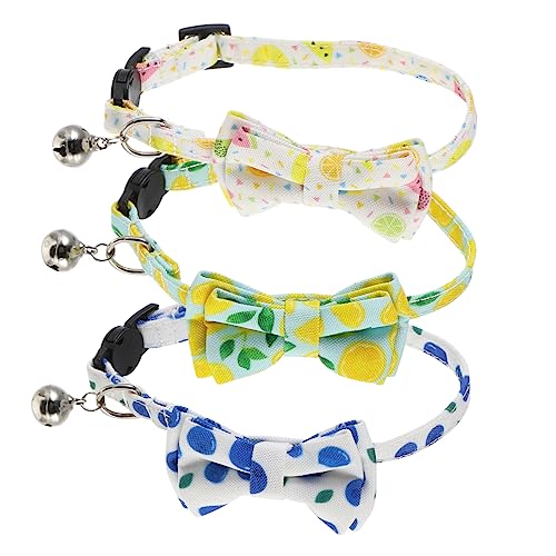 BELLIFFY 3stücke Teiliges Katzen Und Hundehalsband Verstellbarem Obstmuster Und Niedlichem Fliegen-Design Langlebig Und Für Haustiere Für Und Sommeroutfits BELLIFFY 3stücke Teiliges Katzen Und Hundehalsband Verstellbarem Obstmuster Und Niedlichem Fliegen-Design Langlebig Und Für Haustiere Für Und Sommeroutfits von BELLIFFY