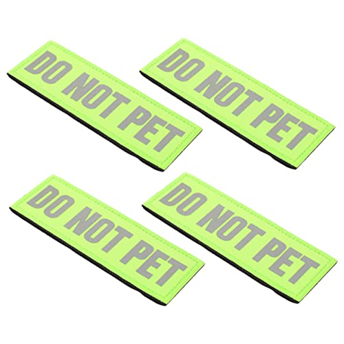 BELLIFFY 4 Stück Dienst Hunde Hundedekorationen Diensthundepatch Hund augenklappe Etiketten Reflective Weste Flecken für Hund reflektierende Patches für Diensthunde Nylon Green BELLIFFY 4 Stück Dienst Hunde Hundedekorationen Diensthundepatch Hund augenklappe Etiketten Reflective Weste Flecken für Hund reflektierende Patches für Diensthunde Nylon Green von BELLIFFY