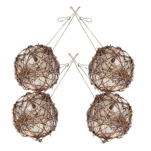 BELLIFFY 4 Stück Hängender Hummingbird Nesting Kit Teiliges für Wildvögel Kreatives Material für Garten für Vogel von BELLIFFY