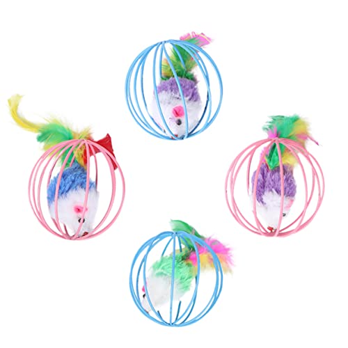 BELLIFFY 4 Stück Plüsch-rattenspielzeug Haustier-Katzen-Teaser Interaktives Versteck Kätzchen-nervenspielzeug Ratten Für Katzen Kätzchen Spielzubehör Zufällige Farbe BELLIFFY 4 Stück Plüsch-rattenspielzeug Haustier-Katzen-Teaser Interaktives Versteck Kätzchen-nervenspielzeug Ratten Für Katzen Kätzchen Spielzubehör Zufällige Farbe von BELLIFFY