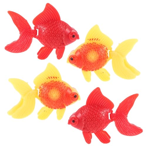BELLIFFY 4 Stück Teiliges Realistische Künstliche Goldfische aus Kunststoff Schwimmende Aquarium Dekoration Lebensechte Miniaturfische für Teich und Zen Garten Wartungsfrei Rot orange gelb BELLIFFY 4 Stück Teiliges Realistische Künstliche Goldfische aus Kunststoff Schwimmende Aquarium Dekoration Lebensechte Miniaturfische für Teich und Zen Garten Wartungsfrei Rot orange gelb von BELLIFFY