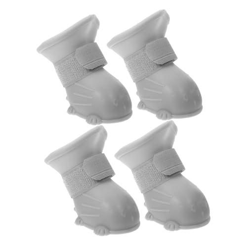 BELLIFFY 4Stücke rutschfeste Regenstiefel für Leichte und Flexible Pfotenschützer für Wetterbedingungen für im Freien von BELLIFFY